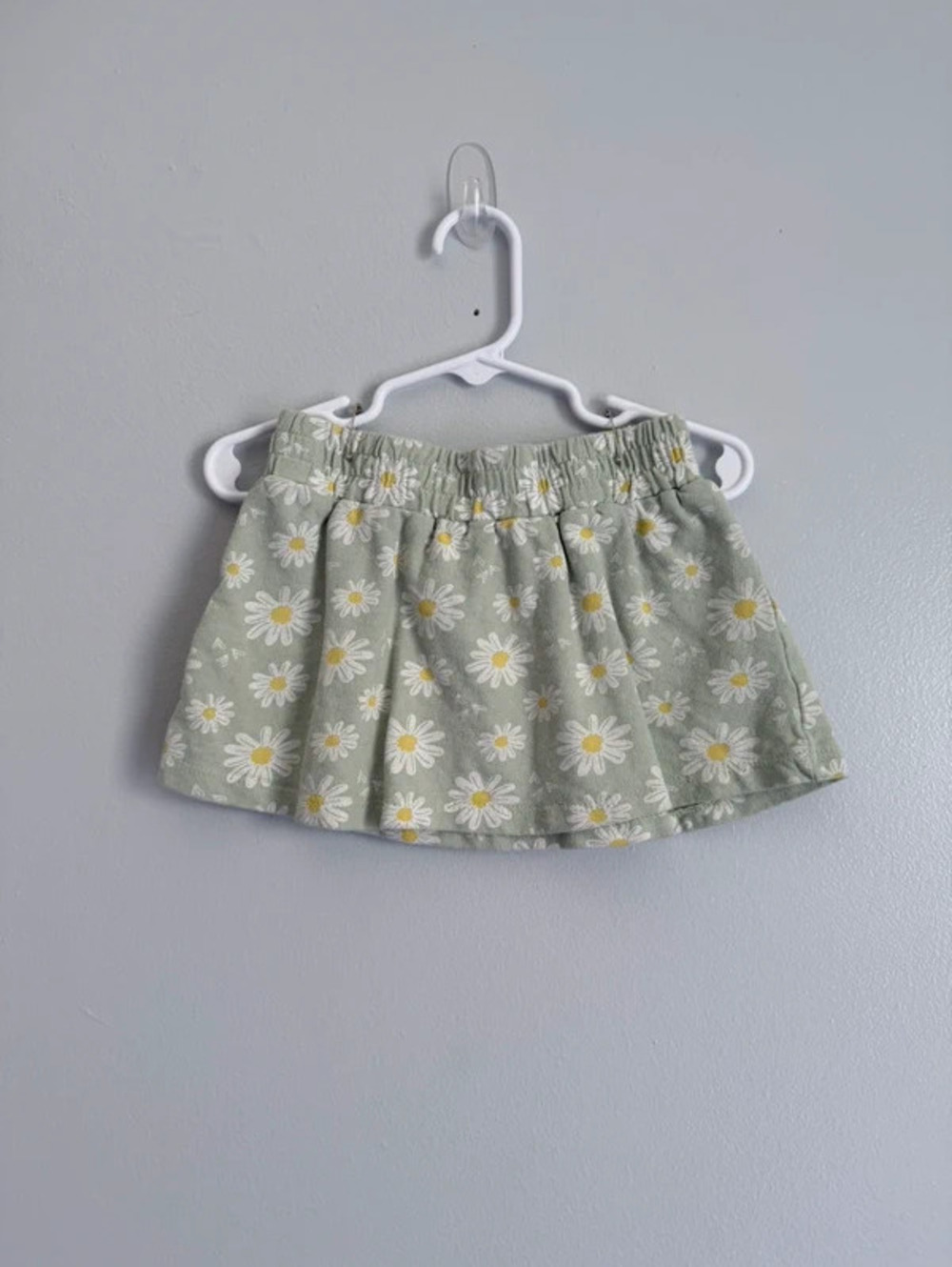 Tictactoe Toddler Girls Daisy Skirt 3T Sage Green